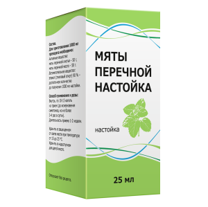 Купить  Мяты перечной настойка фл 25мл (Тульская ФФ)