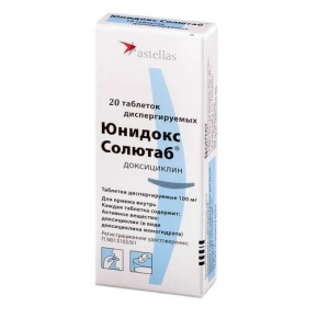 Купить  Юнидокс Солютаб таб дисперг 100мг №20