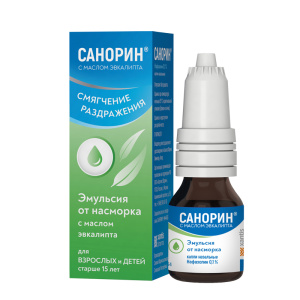 Купить  Санорин с Маслом Эвкалипта капли наз 0,1% 10мл