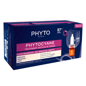 Купить  Phyto phytocyane 5 мл 12 шт сыворотка против выпадения волос ампулы