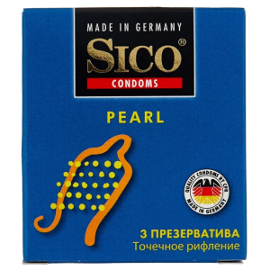 Купить Sico Pearl презервативы точечное рифление 3 шт.