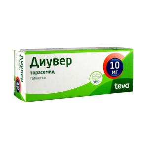 Купить  Диувер таблетки 10мг №60