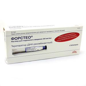 Купить  Форстео р-р д/п/к введ 250мкг/мл шпр-ручк 2,4мл