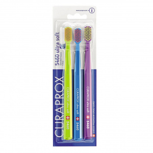Curaprox Ультрасофт з/щетка Арт.CS5460/3 №3 бирюз голуб малинов Купить Curaprox Ультрасофт з/щетка Арт.CS5460/3 №3 бирюз голуб малинов