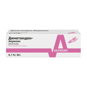 Купить  Диметинден-акрихин гель д/наружн примен 0,1% 30г