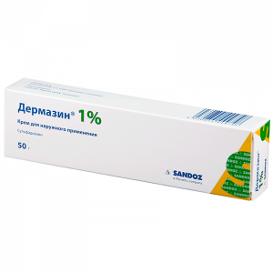 Купить Дермазин крем для наружного применения 1% 50г