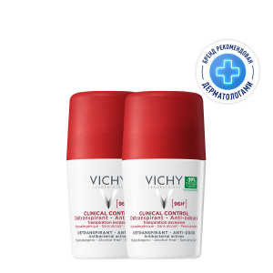 Купить  Vichy Clinical Control дезодорант-антиперспирант 96 ч против избыточного потоотделения 50мл, 2шт