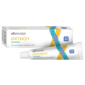 Купить  Ихтиоловая мазь д/наруж примен 10% 25г