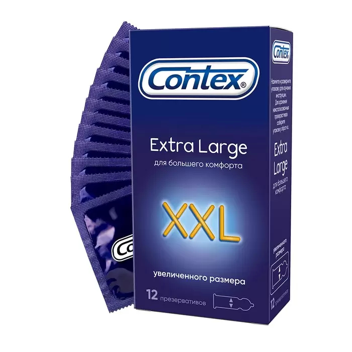 Купить Contex Extra Large презервативы увеличенного размера 12 шт.