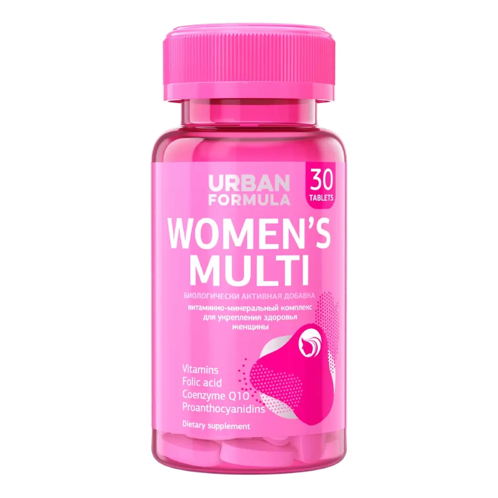 Купить Urban Formula Women's Multi/ Вуменс Мульти таблетки массой 1250 мг 30 шт
