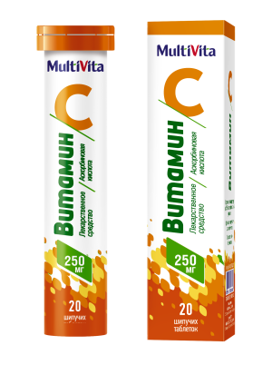 Купить  Витамин С таблетки шипучие 250мг №20