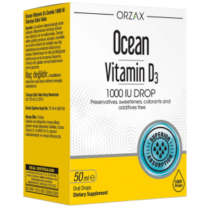 Купить  Orzax Ocean Витамин D3 1000 МЕ 50 мл жидкость для приема внутрь флакон с капельницей-дозатором