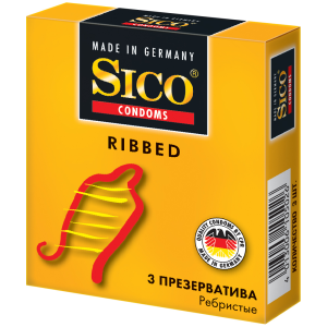Sico Ribbed презервативы ребристые 3 шт.