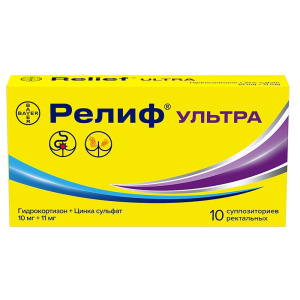 Купить  Релиф Ультра супп рект №10