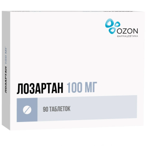 Купить  Лозартан таб ппо 100мг №90