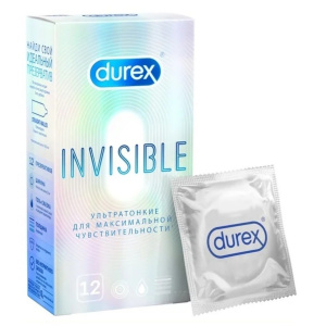Купить  Durex Invisible презервативы ультра тонкие 12 шт.