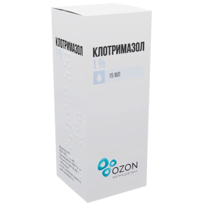 Купить  Клотримазол раствор для наружного применения 1% 15мл