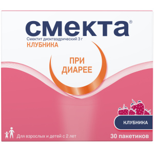 Купить  Смекта пор д/сусп д/внутр пак 3г №30 клубника