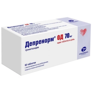 Купить  Депренорм ОД 70 мг 60 шт таблетки с пролонгированным высвобождением покрытые пленочной оболочкой