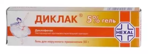 Купить  Диклак 5% 50г гель для наружного применения 
