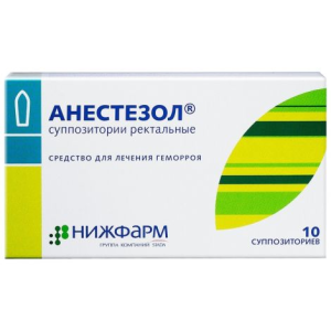 Купить  Анестезол 10 шт суппозитории ректальные