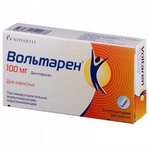 Купить Вольтарен суппозитории ректальные 100мг №5
