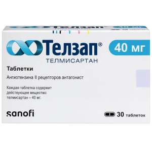 Телзап 40 мг 30 шт таблетки Купить Телзап 40 мг 30 шт таблетки