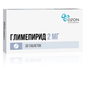 Купить  Глимепирид 2 мг 30 шт таблетки