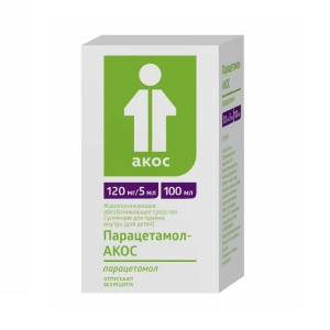 Купить  Парацетамол Акос 120 мг/5 мл 100 мл суспензия для приема внутрь
