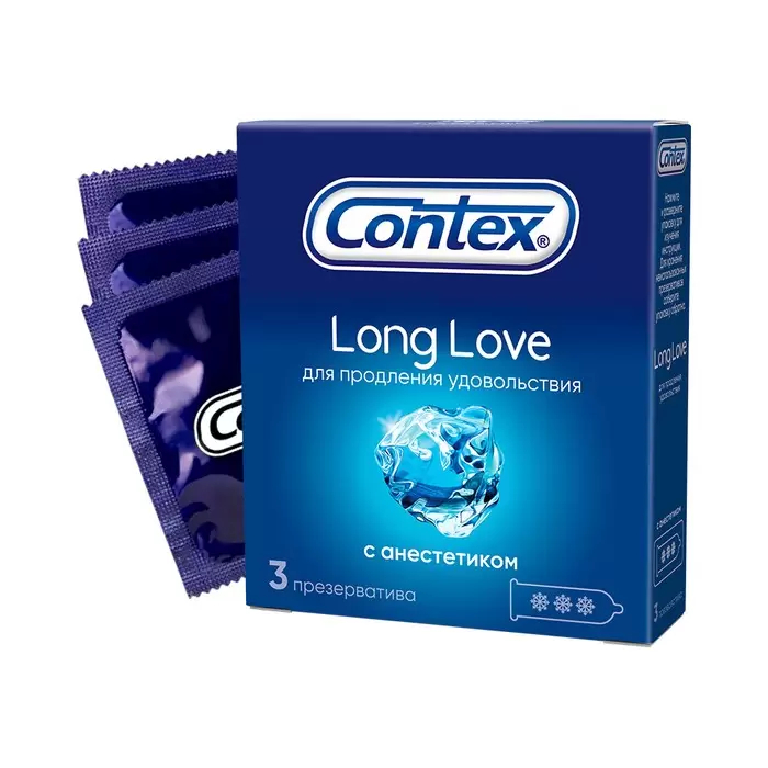 Купить Contex Long Love презервативы продлевающие половой акт 3 шт.