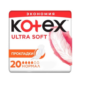 Купить  Котекс Ультра Софт Нормал прокладки №20