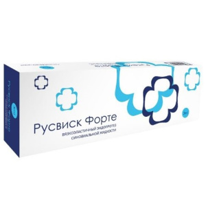 Купить  Русвиск Форте вязкоэластичный эндопротез раствор для внутрисуставного введения 2,2% шприц 3мл