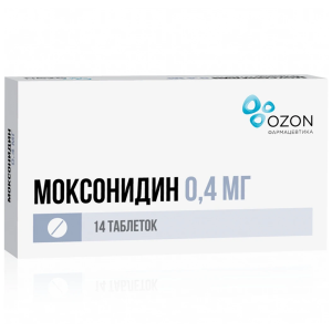 Купить  Моксонидин таблетки ппо 400мкг №14