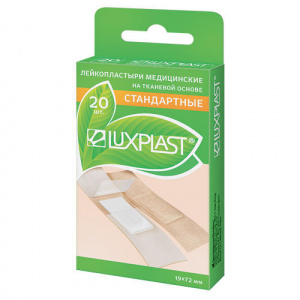 Купить  Пластырь Luxplast 19ммX72мм №20 полимерн осн стандарт