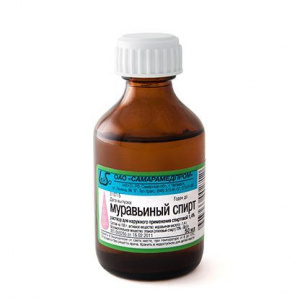 Купить  Муравьиный спирт раствор для наружного применения спиртовой 1,4% 50мл