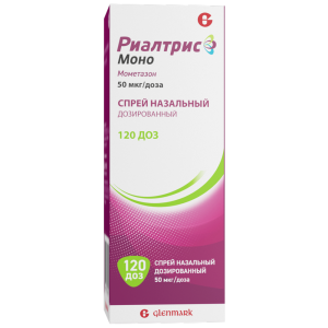 Купить  Риалтрис Моно спрей наз доз 50мкг/доз 120ДОЗ фл