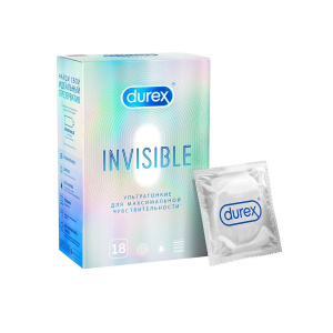Купить  Durex Invisible презервативы ультра тонкие 18 шт.