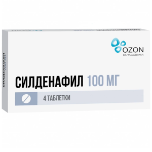 Купить  Силденафил таблетки ппо 100мг №4