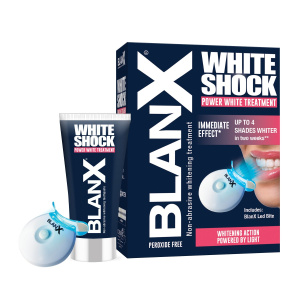 Blanx White Shock Treatment + Led Bit зубная паста белый шок интенсивное отбеливание + световой индикатор Купить Blanx White Shock Treatment + Led Bit зубная паста белый шок интенсивное отбеливание + световой индикатор
