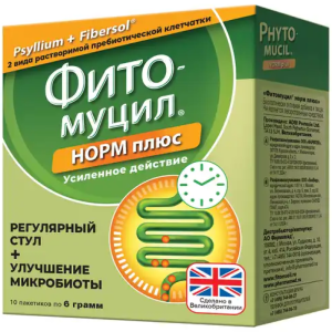 Купить  Фитомуцил Норм Плюс 6 г 10 шт порошок для внутреннего применения