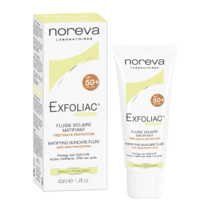 Купить  Noreva Exfoliac  40 мл эмульсия матирующая солнцезащитная SPF50+