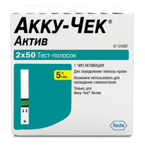 Купить  Тест-полоски Accu-Chek Active №100