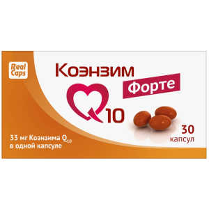 Купить  Коэнзим Q10 Форте Реалкапс 33 мг 30 шт капсулы