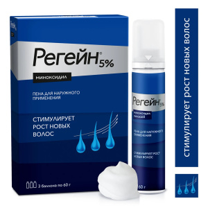 Регейн пена д/наруж примен 5% 60мл №3 Купить Регейн пена д/наруж примен 5% 60мл №3