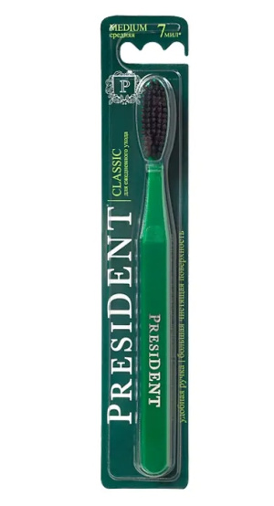 Купить  PresiDent Classic зубная щетка средняя
