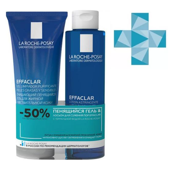 La Roche-Posay Effaclar набор лосьон суж поры 200мл+ гель очищ 200мл ...