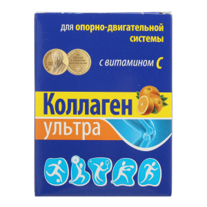 Купить  Коллаген Ультра 8 г 7 шт  порошок для приготовления раствора для приема внутрь с витамином С со вкусом апельсина