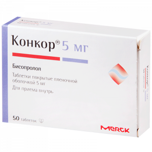Купить  Конкор таблетки ппо 5мг №50 (Мерк/Нанолек)