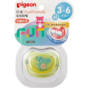 Купить  Pigeon FunFriends пустышка бегемотик силиконовая 3+ месяца размер M
