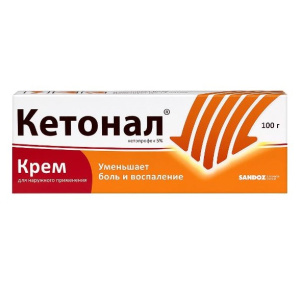 Купить  Кетонал 5 % 100 г крем для наружного применения